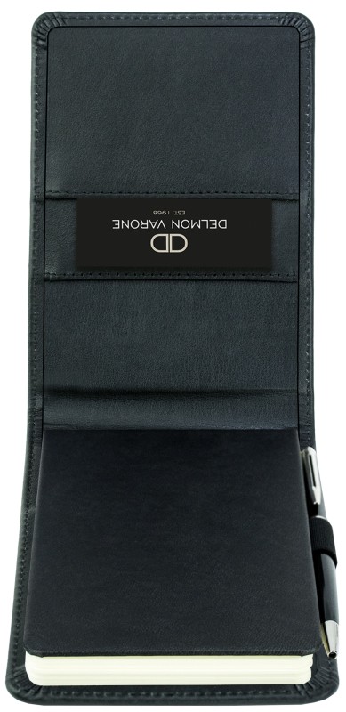 Notizblock Pocket Format | Echtleder | BOXCALF schwarz